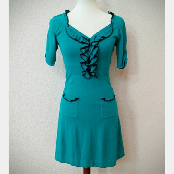 Nanette Lepore Dresses & Skirts - Nanette Lepore Shuffle dress in torquoise
